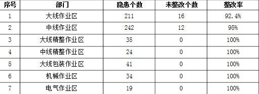 隱患自查統(tǒng)計